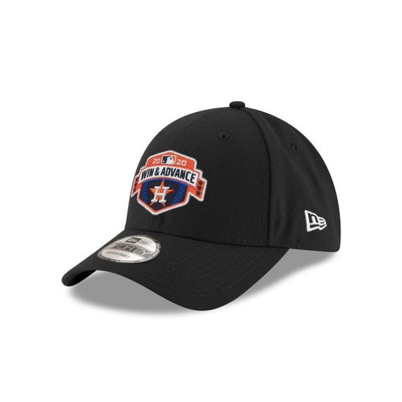 MLB Houston Astros League Division Series Locker Room 9Forty Adjustable (SRX2514) - Black New Era Caps